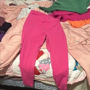 Lululemon Athletica Pink Leggings Vibrant and Comfortable
